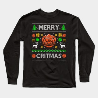 DND Player Ugly Christmas Sweater Long Sleeve T-Shirt